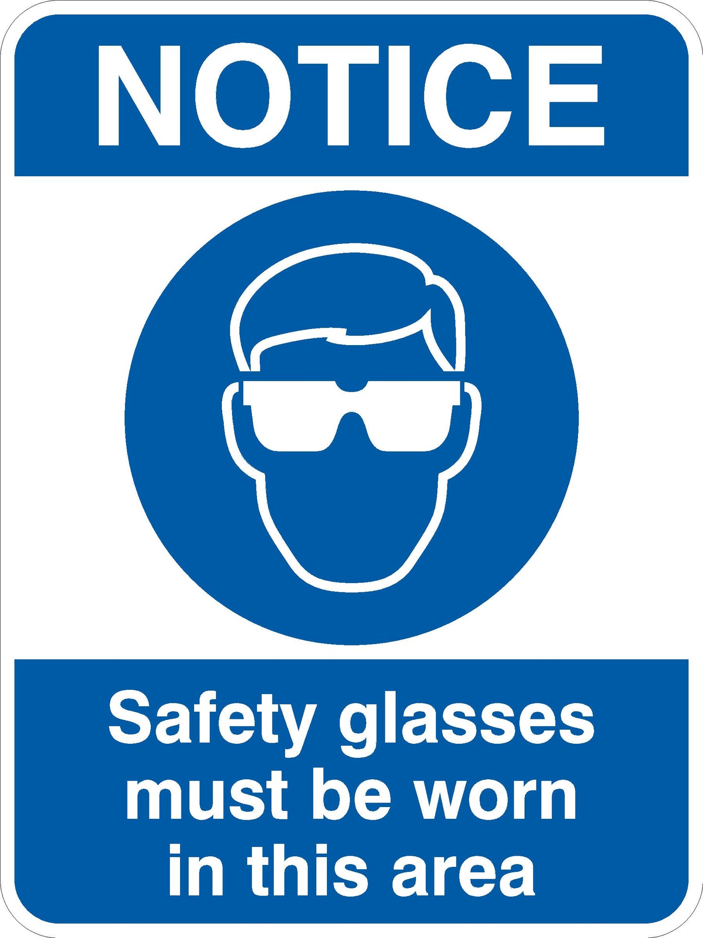 PPE Sign - Saftey Glasses