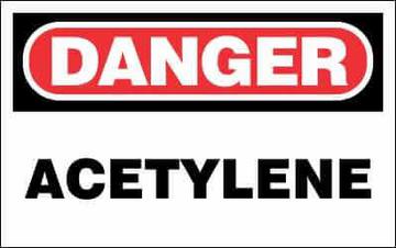 Danger Sign -  Acetylene