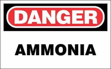 Danger Sign -  Ammonia