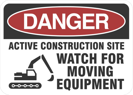 Danger Signs - Moving Equipment