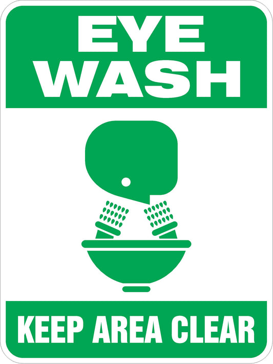 First Aid - Eye Wash Station Keep Clear