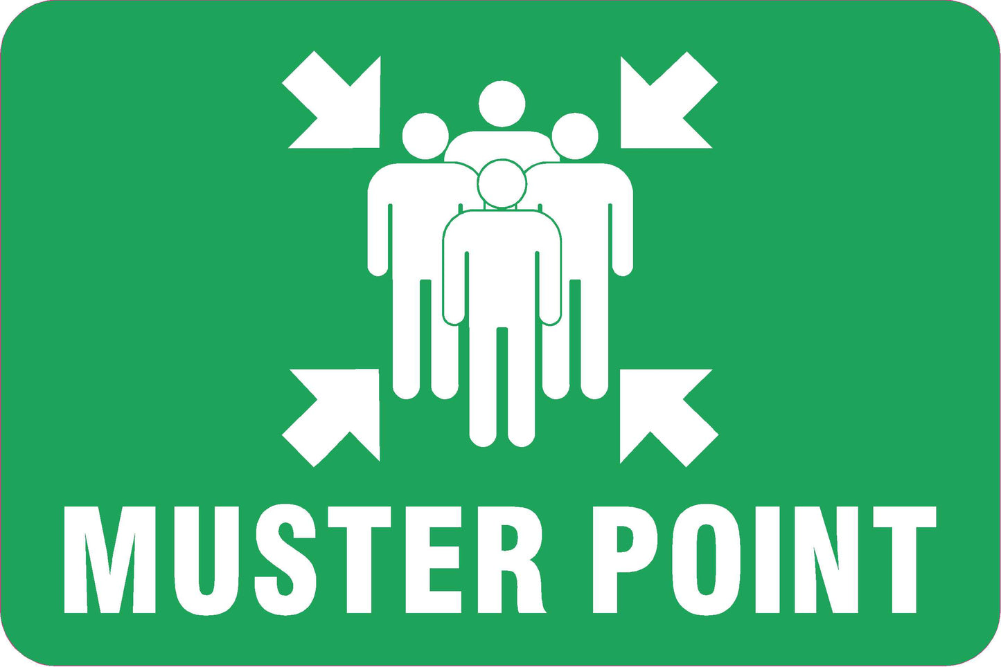 Muster Point - Green / White