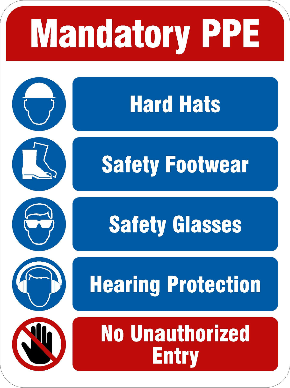PPE Sign - MANDATORY PPE – LB Signs OnLine