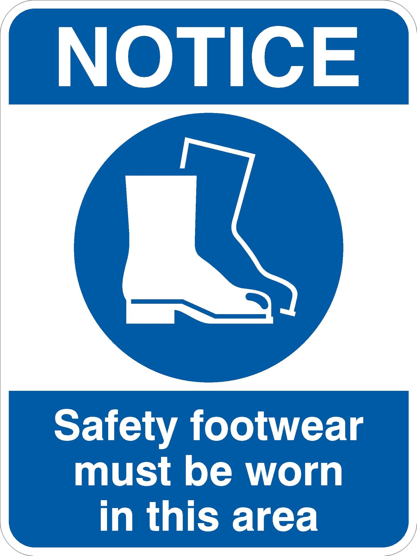 PPE Sign - Safety Boots