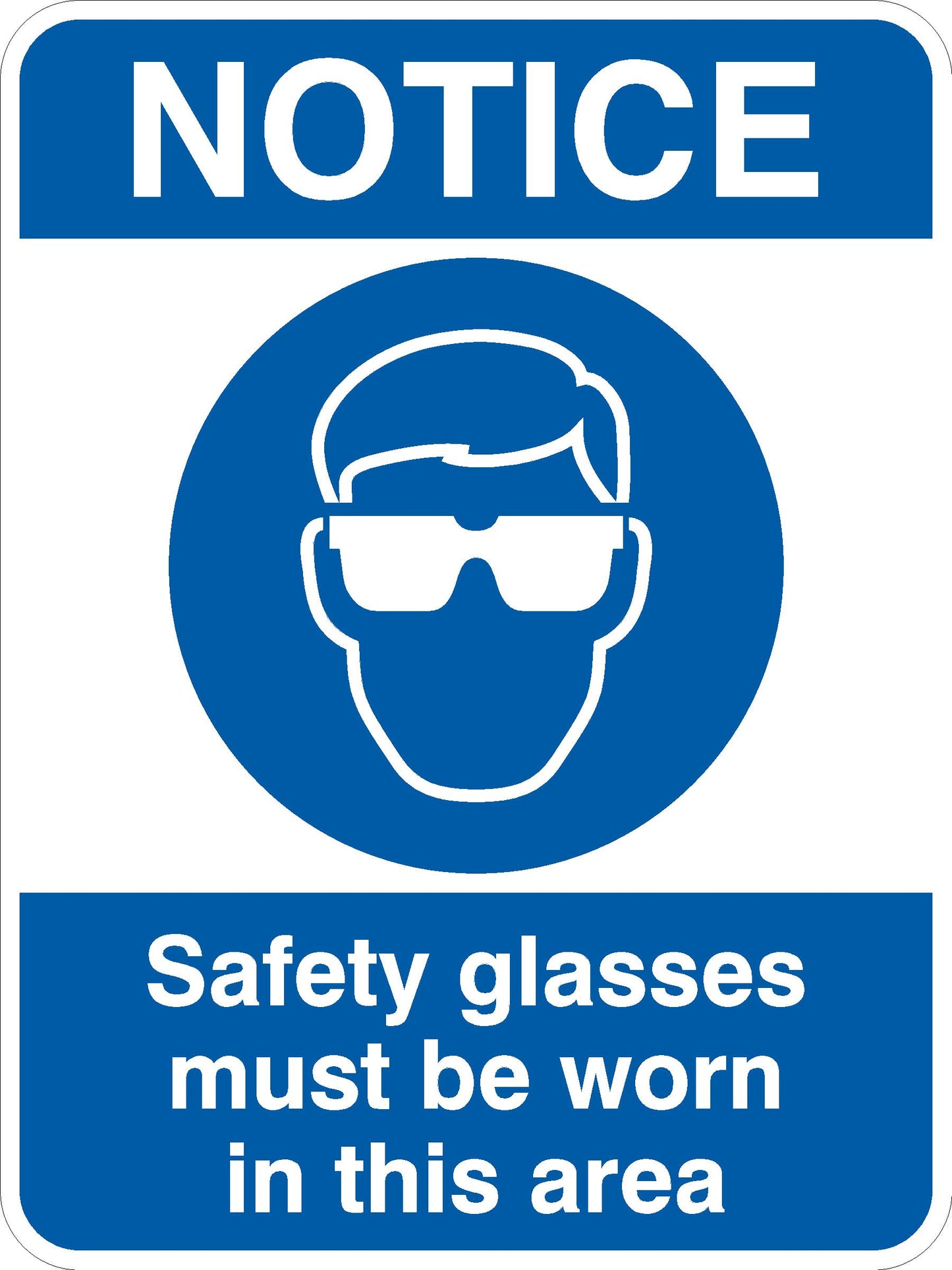 PPE Sign  - Saftey Glasses